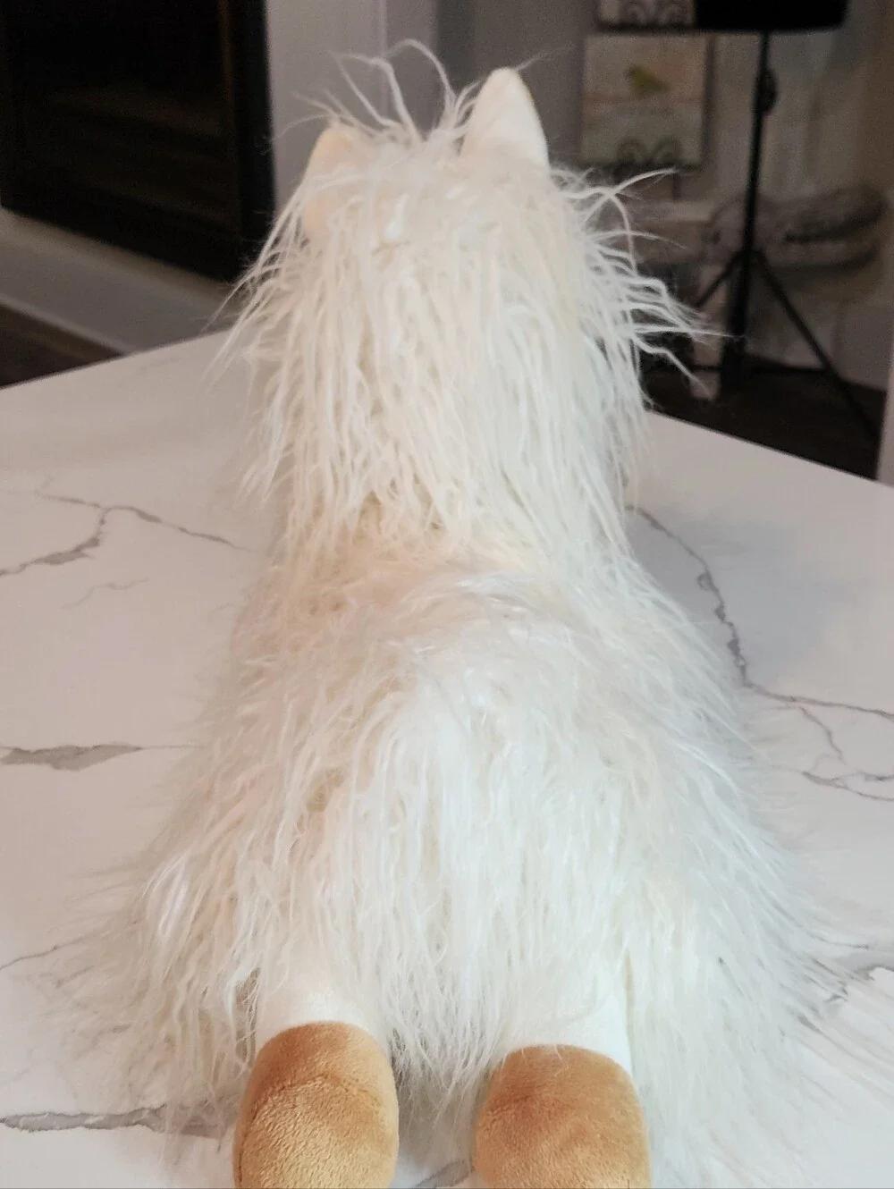 Brand New Ganz White Shaggy Alpaca Plush – Ultra Soft & Fluffy
